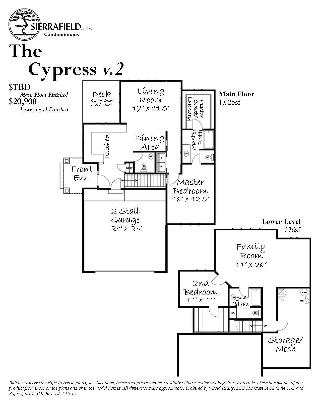 Cypress v2 Sierrafield Condos