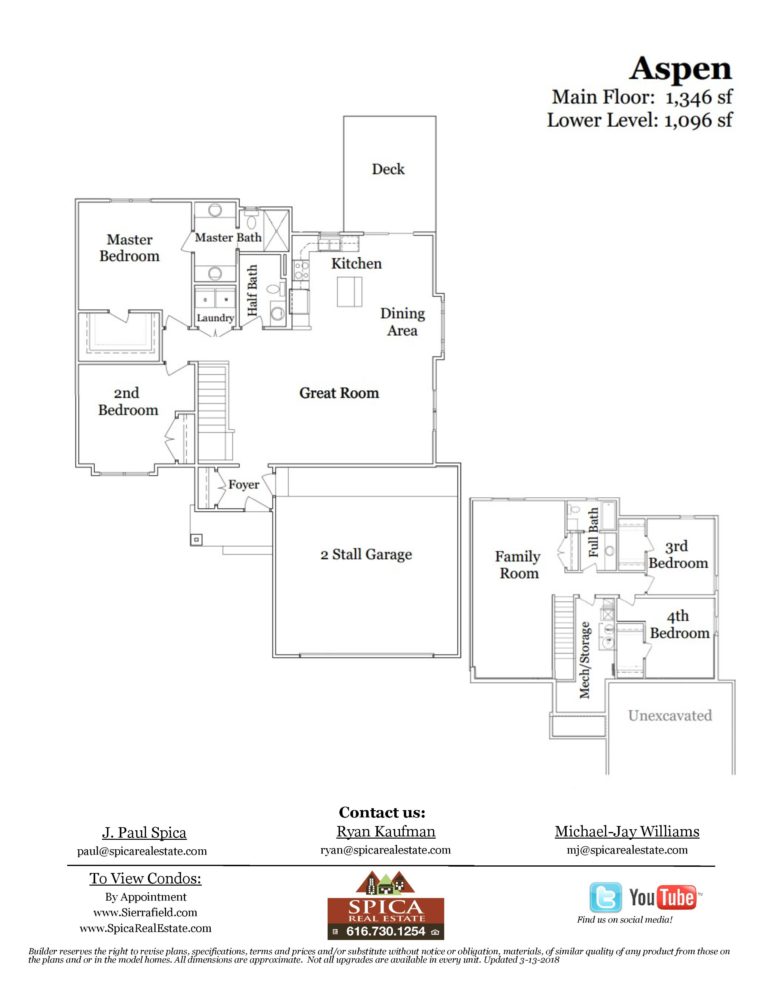 Floor Plans Sierrafield Condos